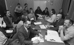Barrhead News: A meeting held by the group, Action on Unemployment at Carliber Community Centre, Barrhead. 14th March 1983.