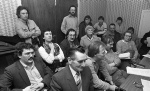 Barrhead News: A meeting held by the group, Action on Unemployment at Carliber Community Centre, Barrhead. 14th March 1983.