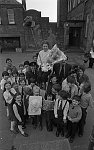 South Side News:Retiral of cleaner at Victoria Primary, Glasgow. 23rd March 1983.