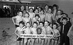 Barrhead News: Barrhead and District Scouts swimming Gala at Neilston Leisure Centre. 26th March 1983.