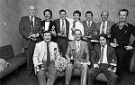 Barrhead News:Shanks Bowling Club, Indoor competition prizewinners.. 26th March 1983.