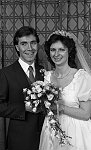 Barrhead News: Wedding of Donald McLeod and Rhona Trail at the Normandy Hotel, Renfrew. 1st April 1983.