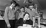Barrhead News: St. Mark's Primary, Barrhead with the John Wright trophy.28th March 1983.