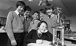 Barrhead News: St. Mark's Primary, Barrhead with the John Wright trophy.28th March 1983.