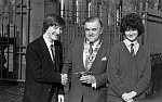 South Side News: The Rotary Club present public speaking trophy to Shawlands Academy. 30th April 1983.