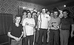 Barrhead News: Demonstration by champion darts player at the Flying Horse Pub in Barrhead. 31st March 1983.