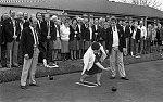 Barrhead News: Opening of green at Shank's Bowling Club. 9th April 1983.