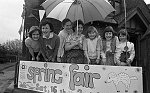 Barrhead News: A wet Spring Fayre at the Methodist Church in Cross Arthurlie Street. 16th April 1983.