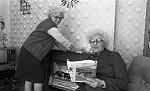 South Side News: Mrs Hannah and sister - Home Help of the Year winner. 16th April 1983.