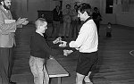 Barrhead News: Presentation of John Wright trophy to Cruachan Boys Club at Thomas Thomsons. 29th April 1983.