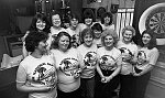 South Side News: Ladies Darts Team at Sou' Wester Bar. 7th May 1983.