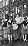 South Side News: Johnny Beattie at Holmlea Primary School Fete. 7th May 1983.
